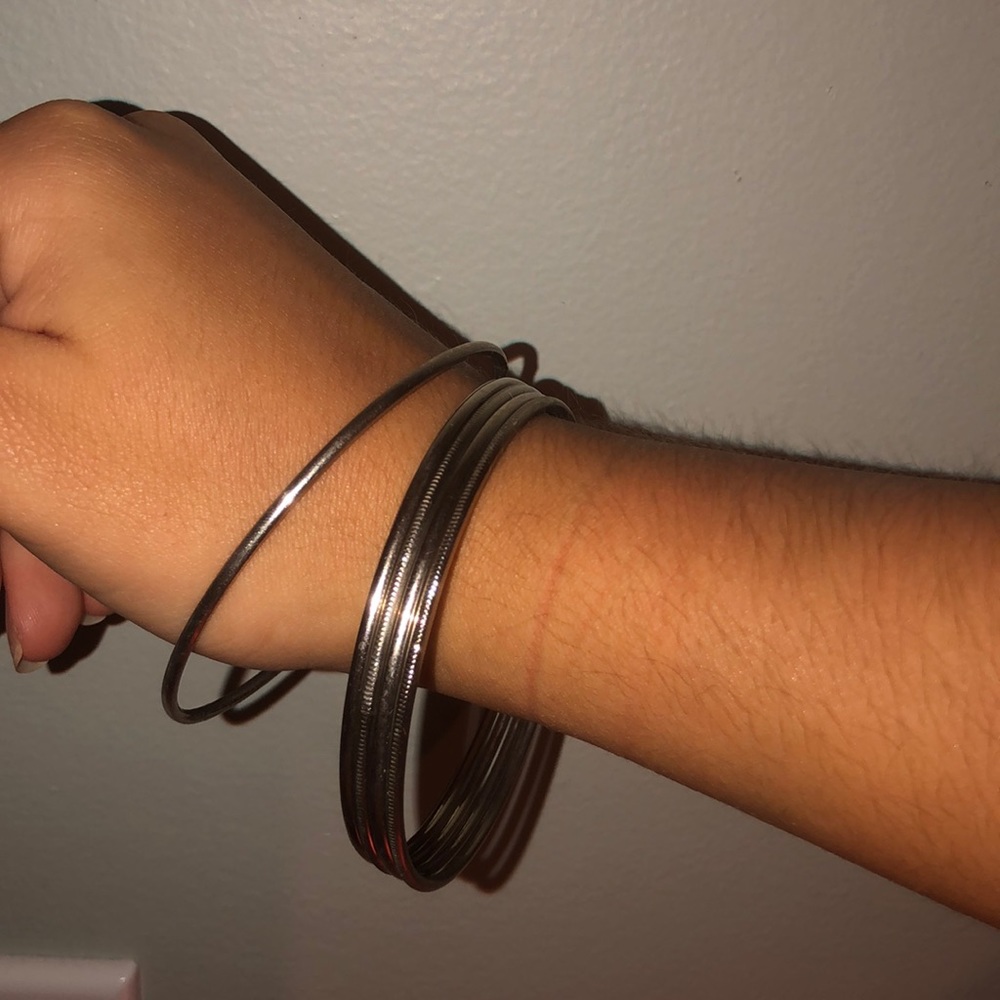 silver bangles